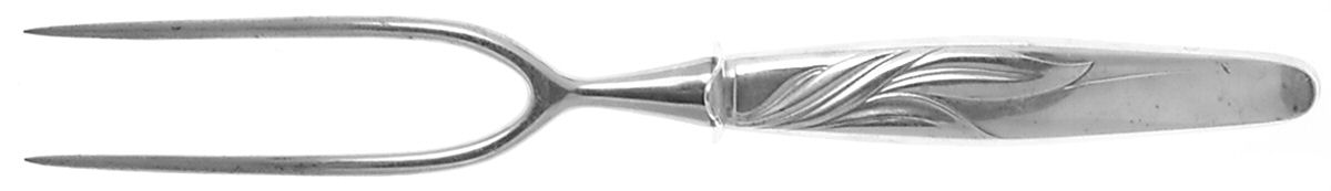Southwind (Sterlng, 1952) Large Stainless-Prong Roast Carving Fork by Towle Silver-1