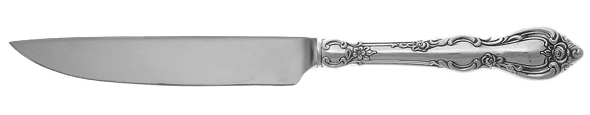 Spanish Provincial (Sterling, 1967) Steak Knife Individual Hollow, No Serrate HC by Towle Silver-1