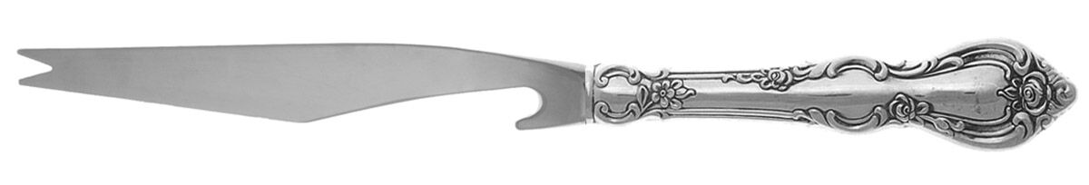 Spanish Provincial (Sterling, 1967) Bar Knife Serving with Stainless Blade HC by Towle Silver-1