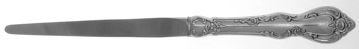 Spanish Provincial (Sterling, 1967) Large Letter Opener with Stainless Blade by Towle Silver-1