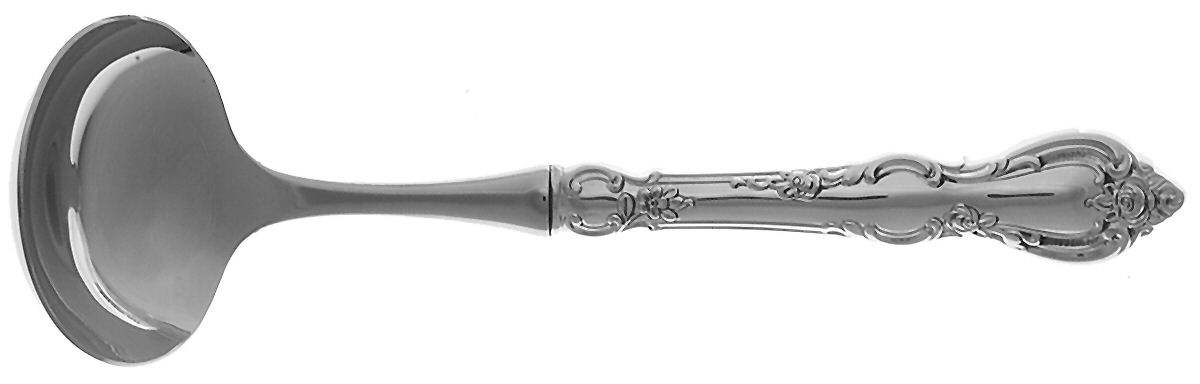 Spanish Provincial (Sterling, 1967) Hollow Handle Gravy Ladle with Stainless Bowl by Towle Silver-1