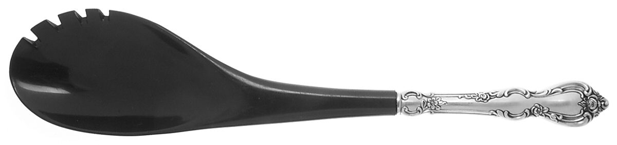 Spanish Provincial (Sterling, 1967) Salad Serving Fork with Plastic Prongs by Towle Silver-1