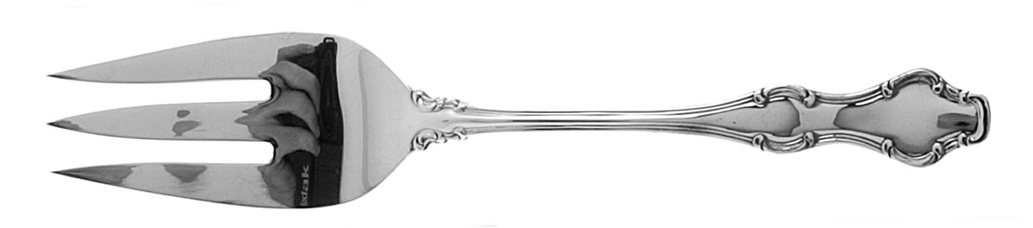 Standish (Silverplate, 1968) Large Solid Cold Meat Serving Fork by Towle Silver-1