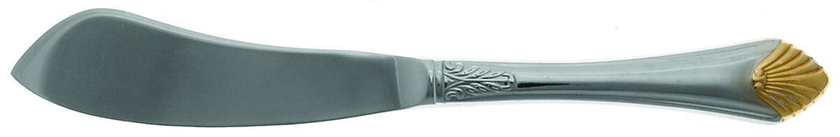 Stratton Gold (Stainless, Gold Accent) Hollow Handle Master Butter Knife by Towle Silver-1