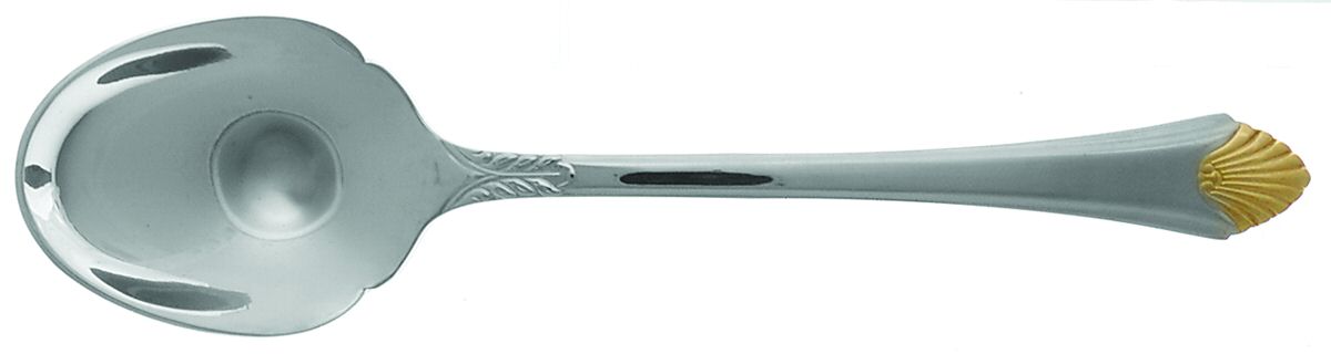 Stratton Gold (Stainless, Gold Accent) Sugar Spoon by Towle Silver-1