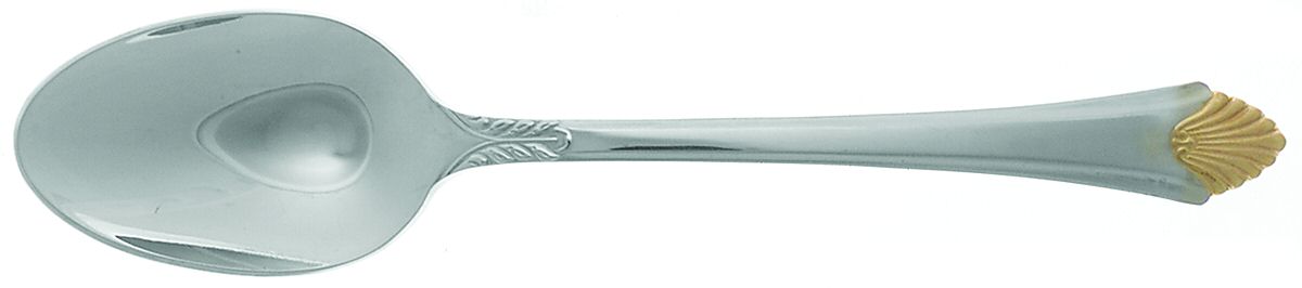Stratton Gold (Stainless, Gold Accent) Place/Oval Soup Spoon by Towle Silver-1
