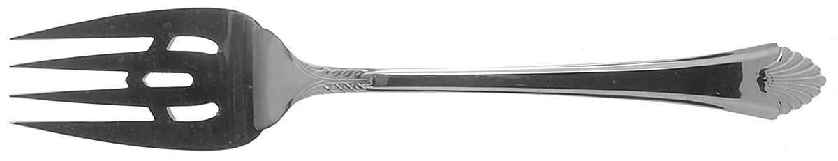 Stratton (Stainless) Large Solid Cold Meat Serving Fork by Towle Silver-1