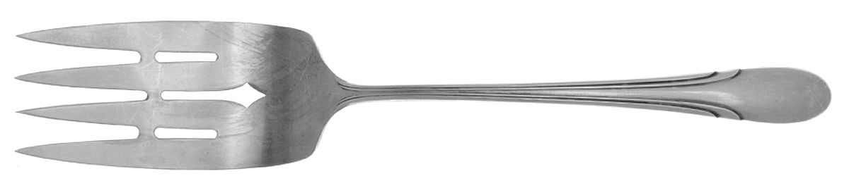 Symphony (Sterling, 1931, No Monograms) Large Solid Cold Meat Serving Fork by Towle Silver-1