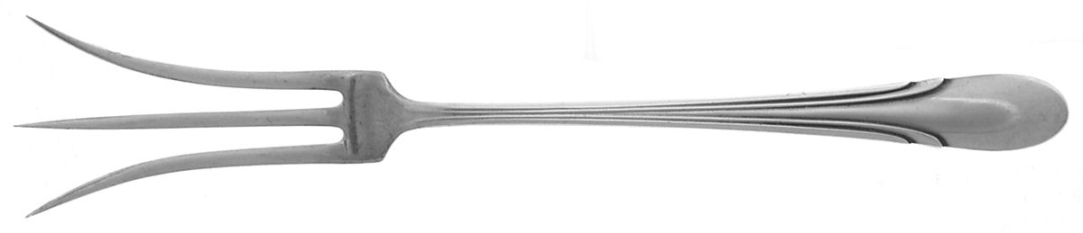 Symphony (Sterling, 1931, No Monograms) Lemon Fork by Towle Silver-1