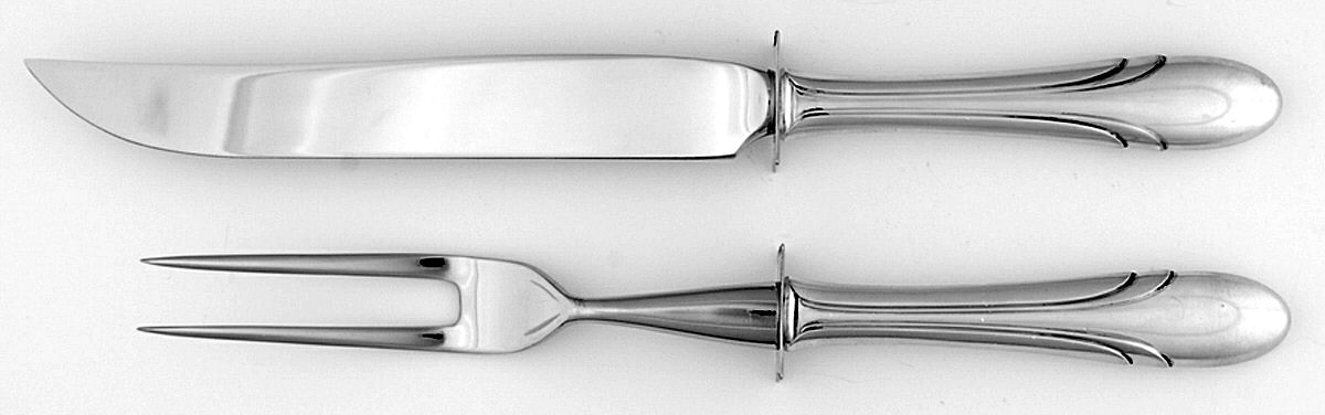 Symphony (Sterling, 1931, No Monograms) Small Stainless Blade 2-Piece Steak Carving Set by Towle Silver-1
