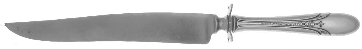 Symphony-Chased (Sterling, 1934) Small Steak Carving Knife with Stainless Blade by Towle Silver-1