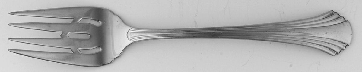 Symphony (Stainless) Large Solid Cold Meat Serving Fork by Towle Silver-1