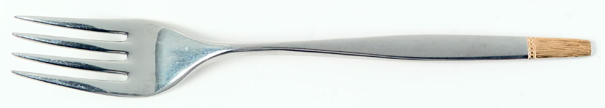 Touch of Gold (Stainless, Gold Accent) Individual Salad Fork by Towle Silver-1