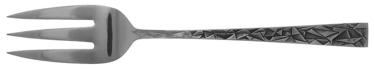 Aquarius (Stainless) Large Solid Cold Meat Serving Fork by Towle Silver-1