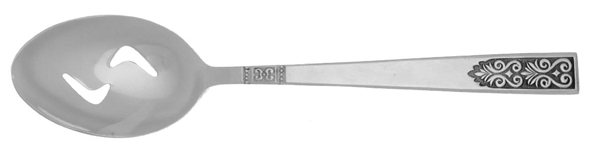 Monet (STAINLESS) Pierced Tablespoon (Serving Spoon) by Towle Silver-1