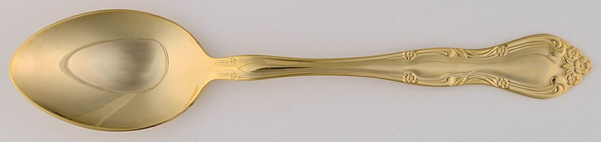 TWS118 (GOLD ELECTROPLATE) Tablespoon (Serving Spoon) by Towle Silver-1