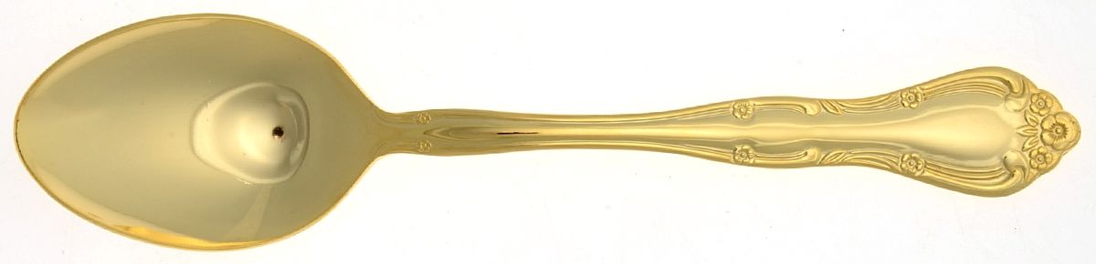 TWS118 (GOLD ELECTROPLATE) Place/Oval Soup Spoon by Towle Silver-1