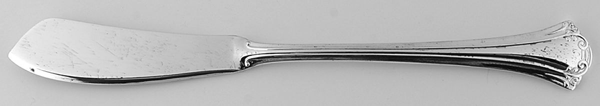 TWS129 (SILVERPLATE) Flat Handle Master Butter Knife by Towle Silver-1