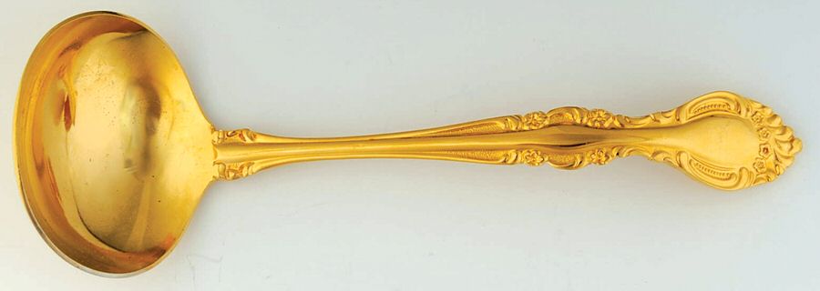 Chablis (Gold Electroplate) Solid Gravy Ladle by Towle Silver-1
