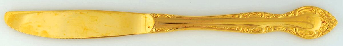 Chablis (Gold Electroplate) Modern Solid Knife by Towle Silver-1