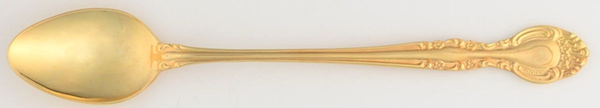 Chablis (Gold Electroplate) Iced Tea Spoon by Towle Silver-1
