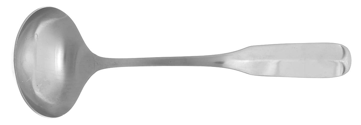 TWS138 (STAINLESS) Solid Gravy Ladle by Towle Silver-1