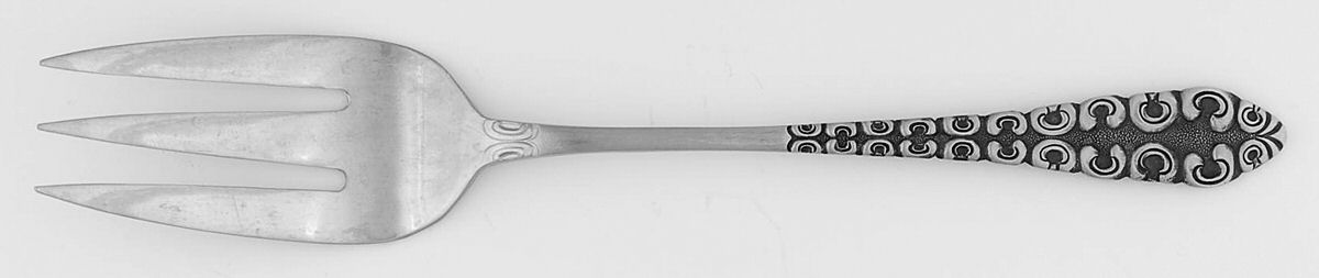 TWS156 (Stainless) Large Solid Cold Meat Serving Fork by Towle Silver-1