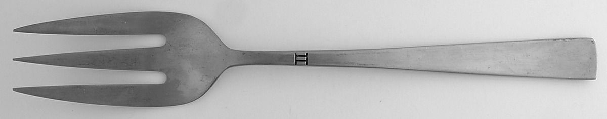TWS198 (STAINLESS) Medium Solid Cold Meat Serving Fork by Towle Silver-1