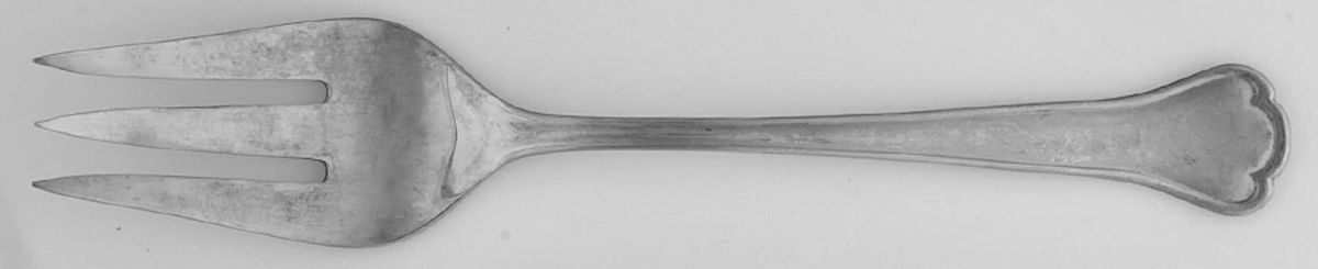 TWS50 (STAINLESS) Medium Solid Cold Meat Serving Fork by Towle Silver-1