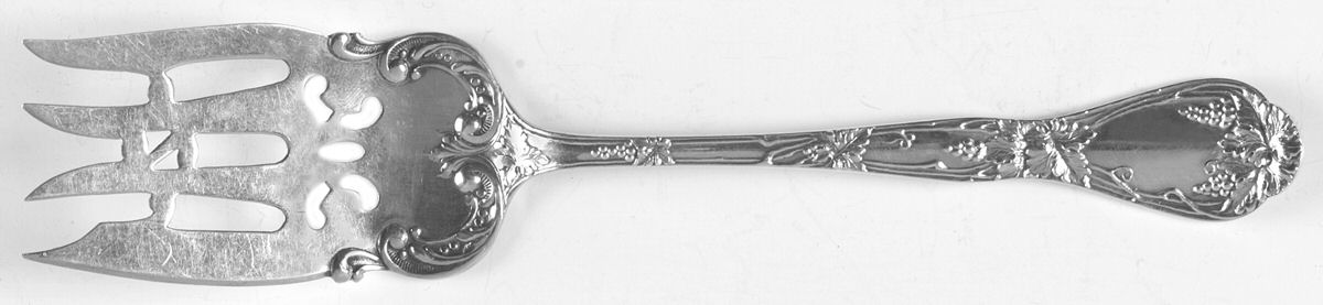 Verona (Sterling, 1905) Small Solid Cold Meat Serving Fork by Towle Silver-1