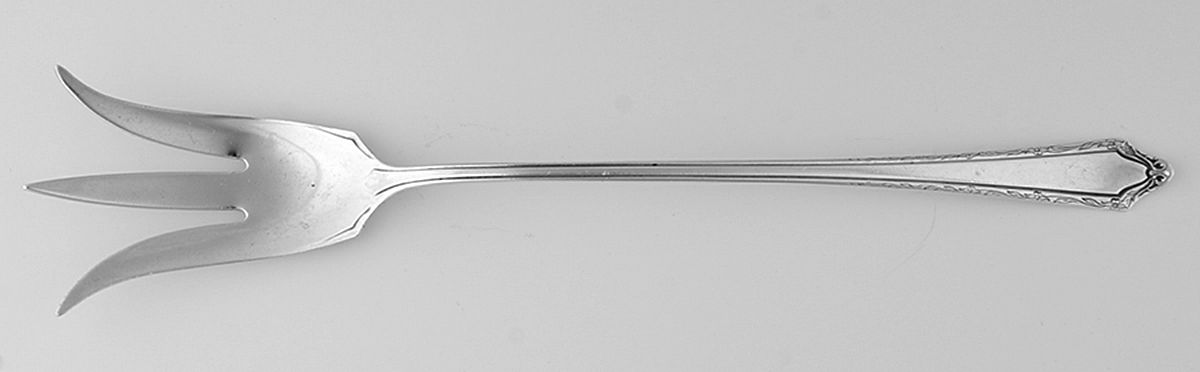 Virginia Carvel (Sterling, 1919, No Monograms) Large Lettuce Serving Fork by Towle Silver-1