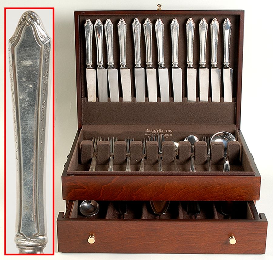 Virginia Carvel (Sterling, 1919, No Monograms) 82 Piece Set by Towle Silver-1