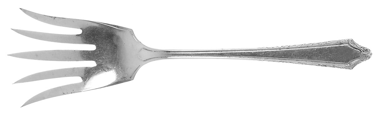Virginia Carvel (Sterling, 1919, No Monograms) Large Chipped Beef Fork by Towle Silver-1