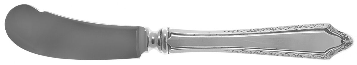 Virginia Carvel (Sterling, 1919, No Monograms) Butter Spreader Hollow Hdl-Paddle/Stainless Blade by Towle Silver-1