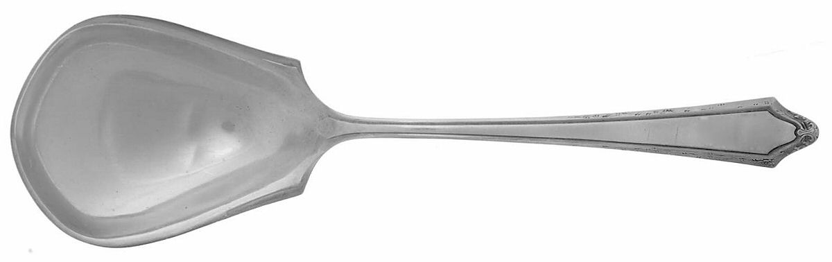 Virginia Carvel (Sterling, 1919, No Monograms) Small Solid Berry/Casserole Spoon by Towle Silver-1