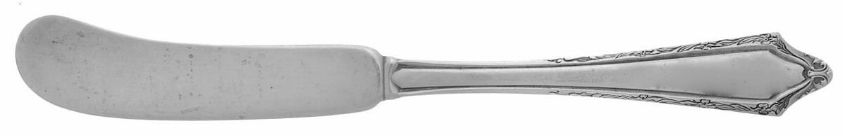 Virginia Carvel (Sterling, 1919, No Monograms) Flat Handle Butter Spreader by Towle Silver-1