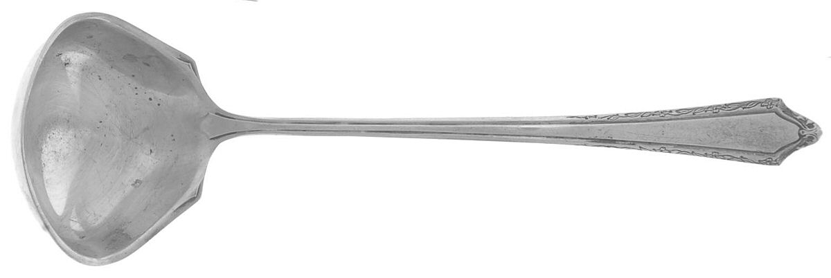 Virginia Carvel (Sterling, 1919, No Monograms) Solid Piece Cream Ladle by Towle Silver-1