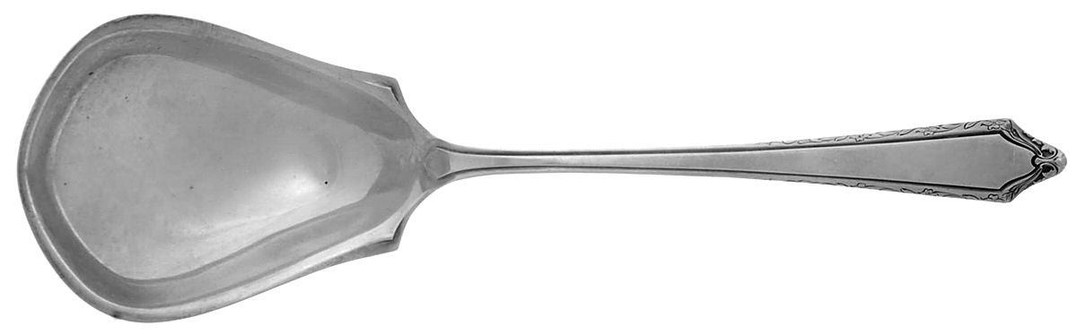 Virginia Carvel (Sterling, 1919, No Monograms) Solid Salad Serving Spoon by Towle Silver-1