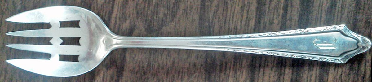 Virginia Carvel (Sterling, 1919, No Monograms) Large Ramekin Fork by Towle Silver-1