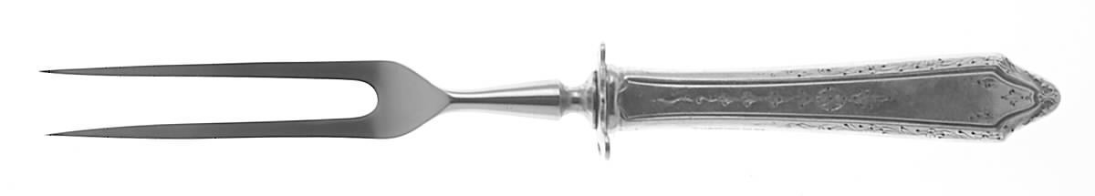 Virginia Lee (Sterling, 1920) Small Carving Fork W/Sterling Guard by Towle Silver-1