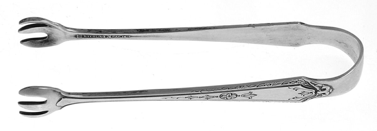 Virginia Lee (Sterling, 1920) Small Sugar Tongs by Towle Silver-1