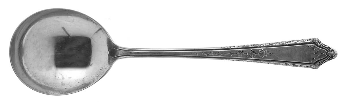 Virginia Lee (Sterling, 1920) Round Bowl Soup Spoon (Gumbo) by Towle Silver-1