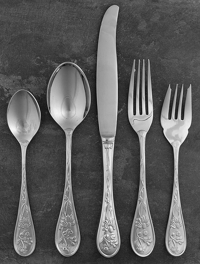 Wildflower (Stainless) 5 Piece Place Setting by Towle Silver-1