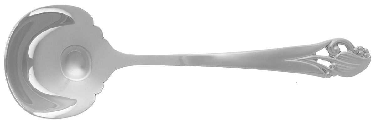 Woodlily (Stainless-Germany-Glossy) Solid Gravy Ladle by Towle Silver-1