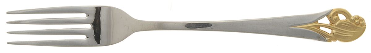 Woodlily-Gold (Stainless, Gold Accent) Fork by Towle Silver-1
