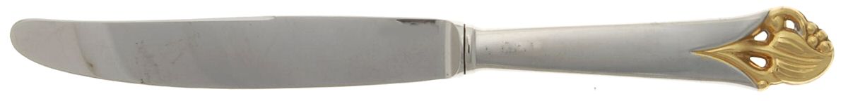 Woodlily-Gold (Stainless, Gold Accent) Modern Hollow Knife by Towle Silver-1