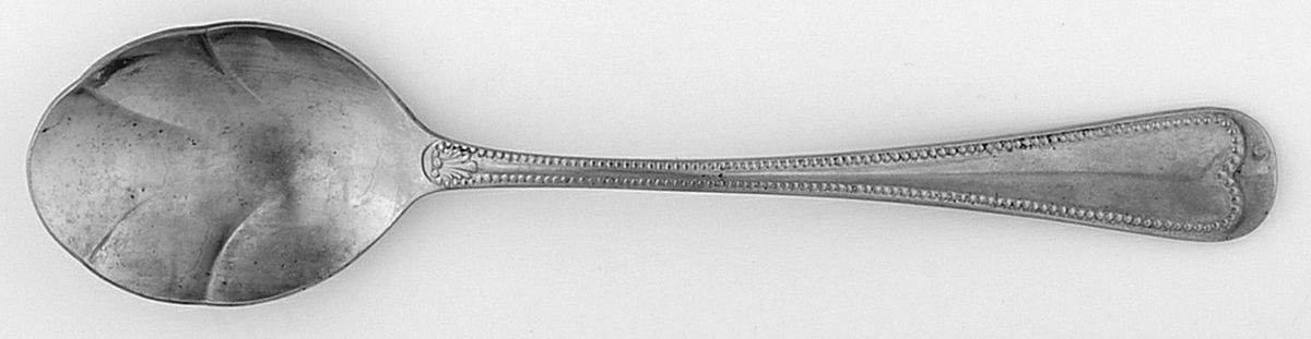Woven Tara (Stainless) Sugar Shell Spoon by Towle Silver-1