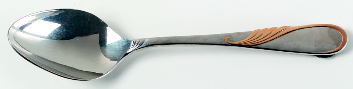 Hilary (Stainless, Gold Accent Teaspoon by Yamazaki-1