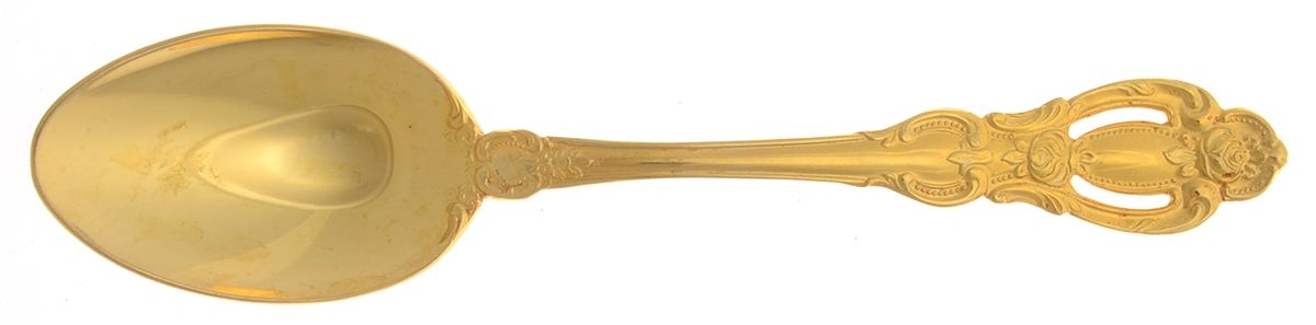 Golden Champlain (Gold Electroplate) Tablespoon (Serving Spoon) by Towle Silver-1
