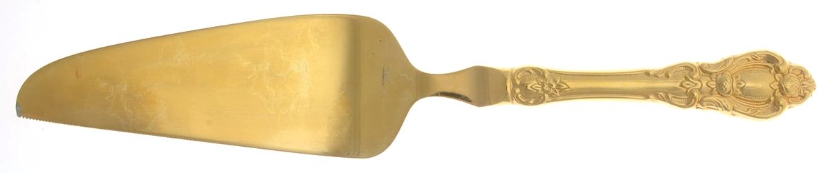 Golden Champlain (Gold Electroplate) Pie & Cake Server with Stainless Blade by Towle Silver-1